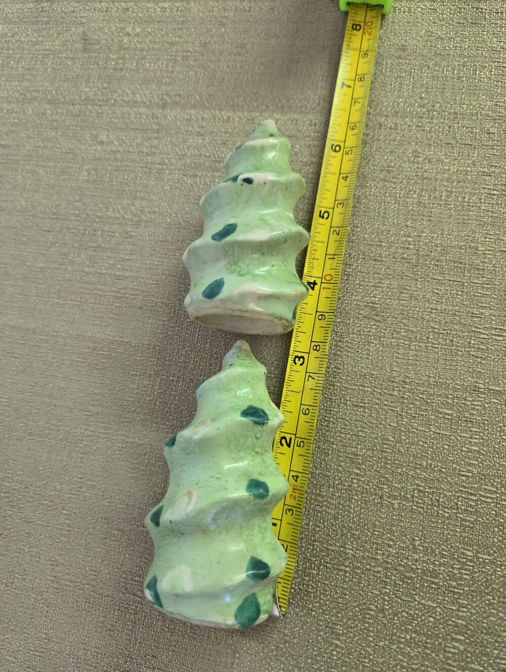 Holiday Ceramic Tree Salt and Pepper Shakers - Green - Picture 4 of 4